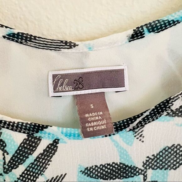 CHELSEA28 MESH Leaf See Through Halter Top Tank Top Size Small - Picture 6 of 7